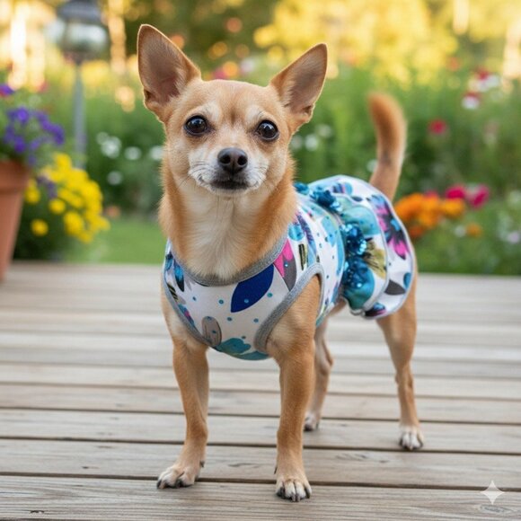 Dog Dress Floral Extra Small New with Tag - Picture 2 of 5